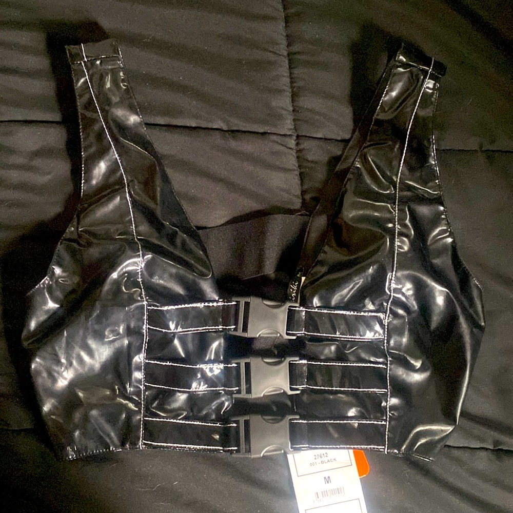 Kiki Riki pleather top